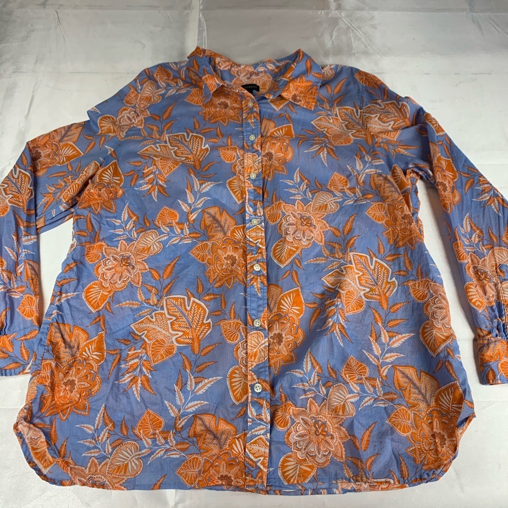 Talbots XL button down long sleeve shirt Hawaiian
